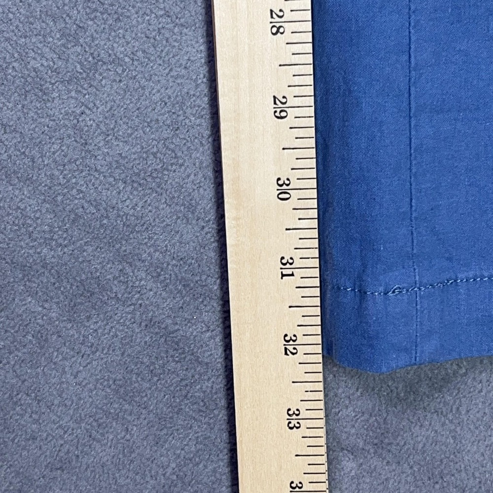 J.Crew Lizzie Pant 31T Tall Blue Wide Leg Cotton Linen Patch Pocket BW804 NEW - Picture 13 of 13